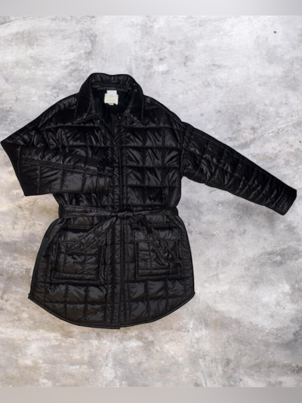 Black Quilted Puffer Jacket